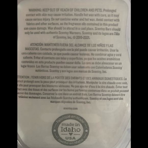 NEW Scentsy Wax Bar ~ STARGAZING ~ 3.2 oz Wax Melt Bar Authentic Made In USA - Picture 4 of 4